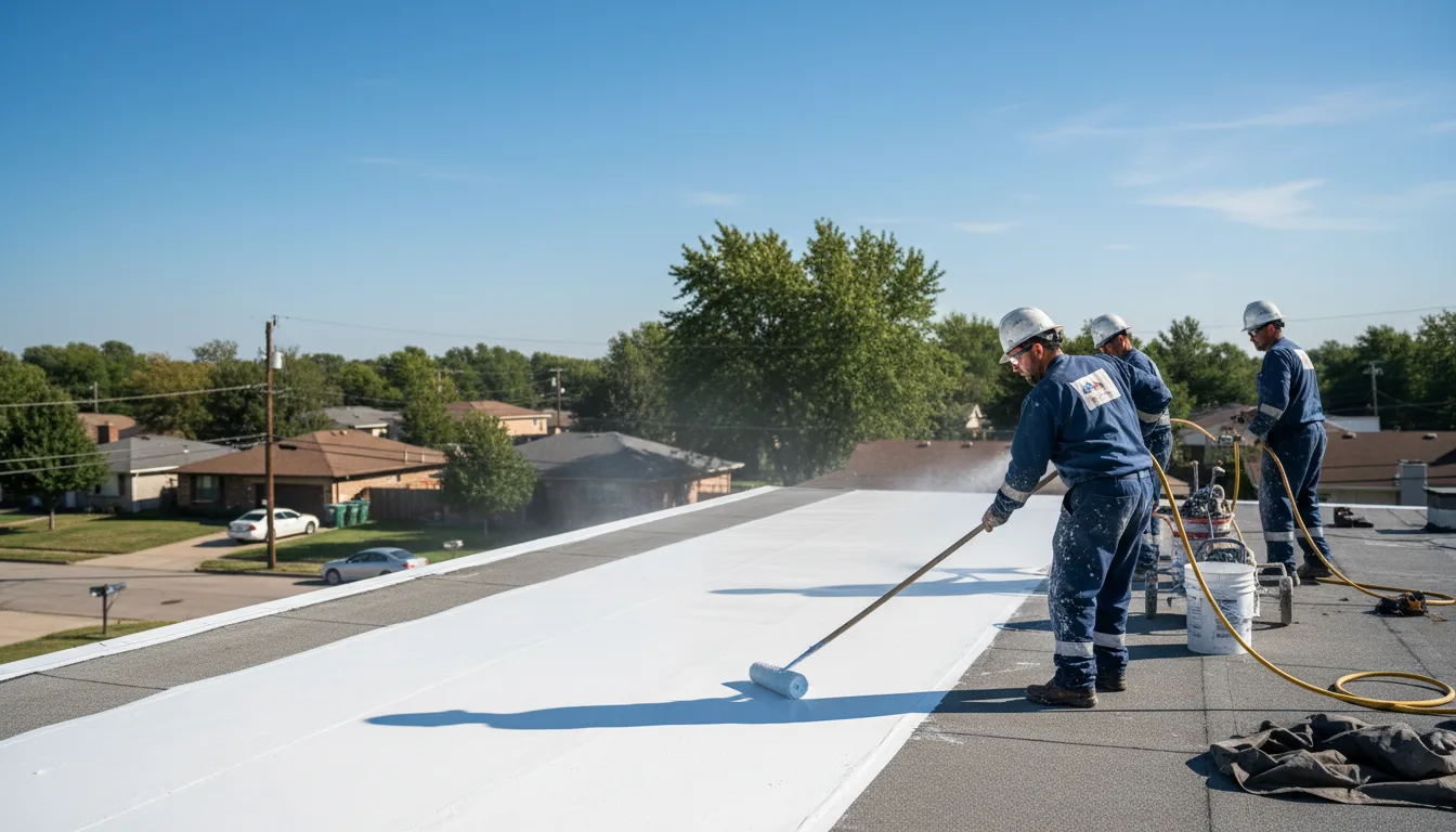 Commercial roof coating in Oakland, ME near me